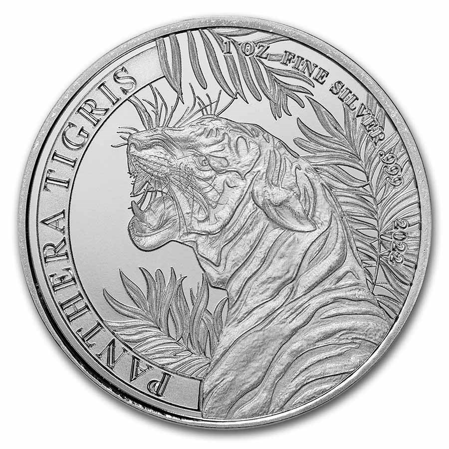 Lost Tigers of Cambodja 1 oz 2024 (3e Munt) - 101 Munten